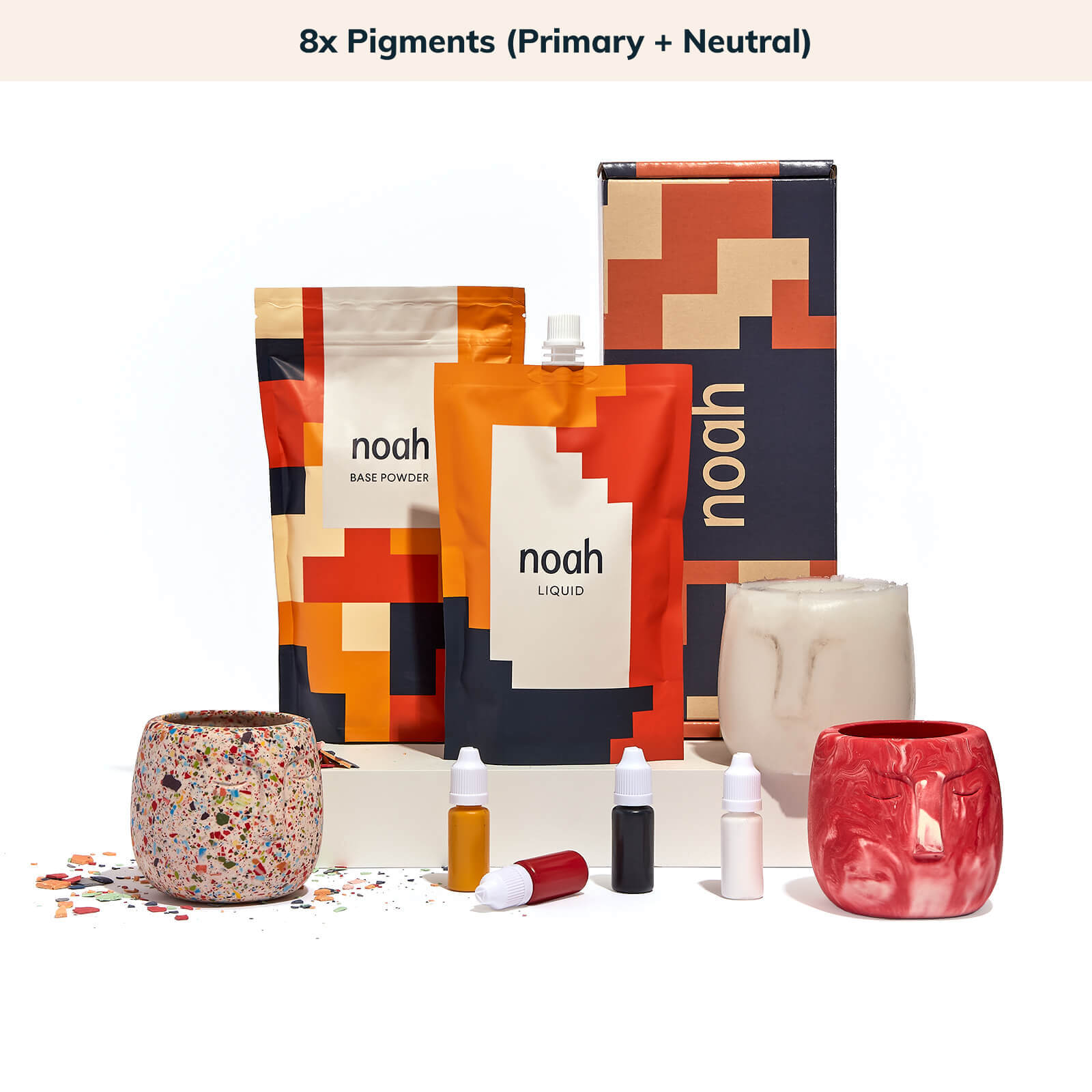 mould-Face Pot Kit && colour-Neutral + Primary