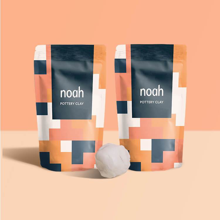 2x Air-Dry Clay - White