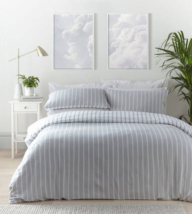 bedding-Harvard Stripe Grey