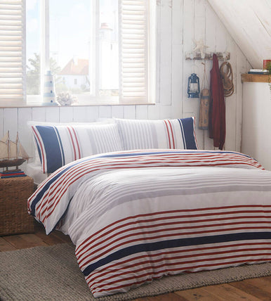 bedding-Nautical Stripe Blue