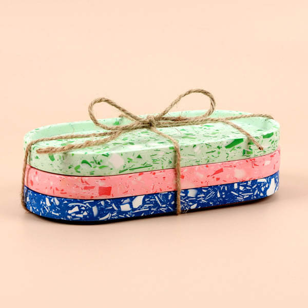 Tealights & Tray Mould Set | noah - Jesmonite & Terrazzo Starter