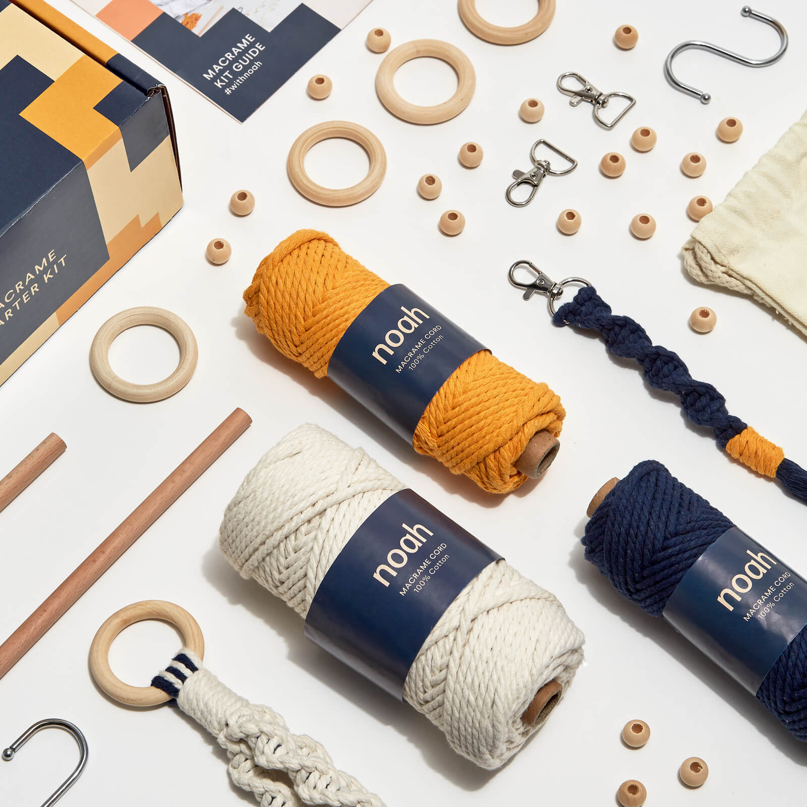 Sleutelhanger Macramé - Verschillende kleuren Sleutelhanger Macramé - Verschillende kleuren