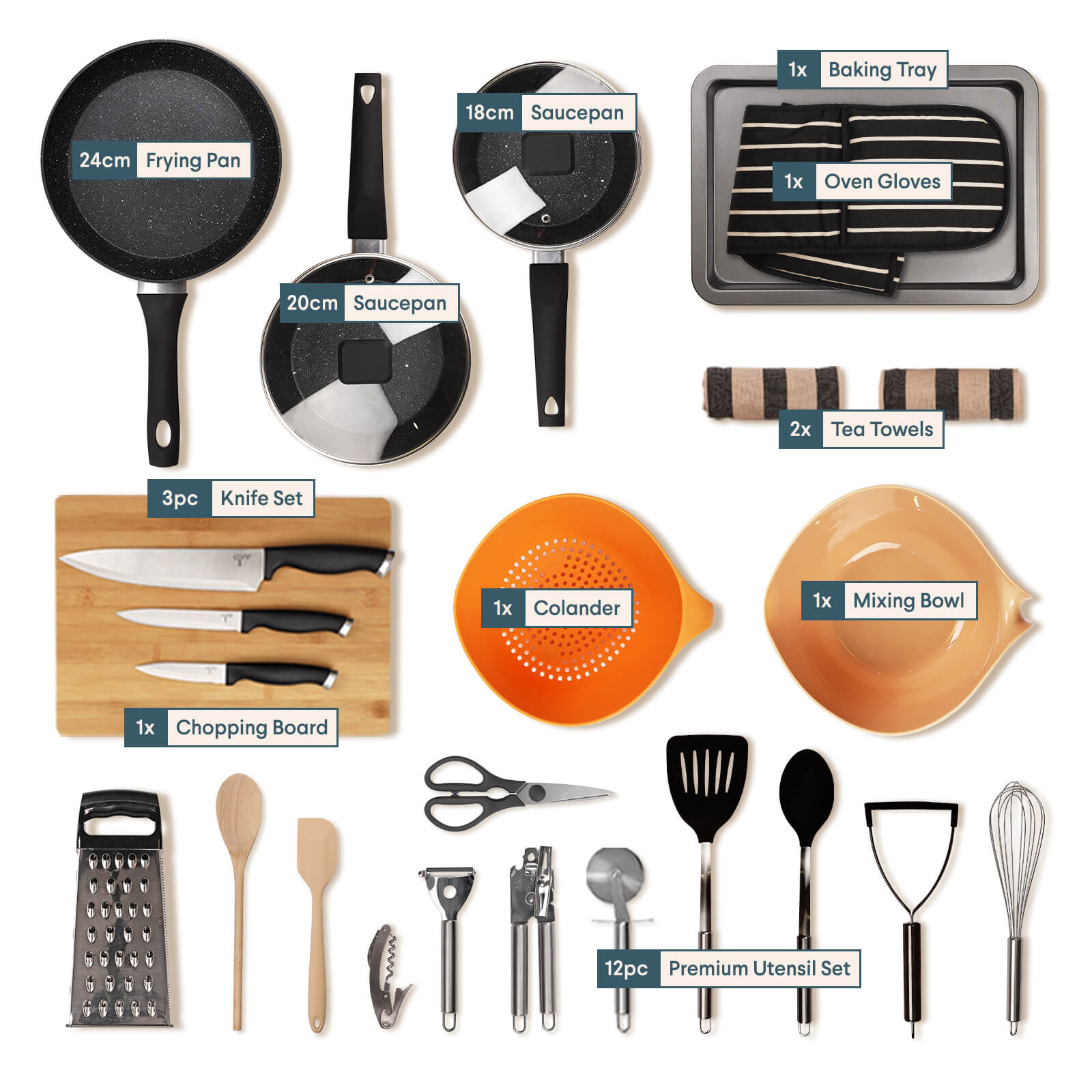 The Sous Chef Kitchen Kit  Noah: Starter Kits & Kitchen