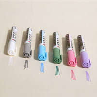 6x Acrylic Markers - Pastel