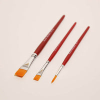 8pc Pottery Tool Set & Set of 3 Paint Brushes